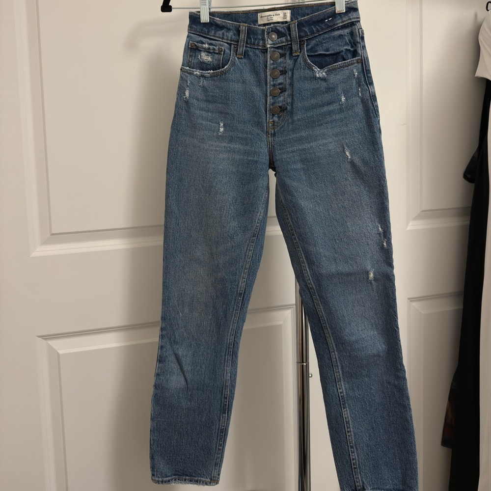 Abercrombie & Fitch High Rise Blue Jeans
